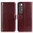 Funda de Cuero Cartera con Soporte Carcasa ML7 para Xiaomi Mi 10S 5G Marron