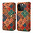 Funda de Cuero Cartera con Soporte Carcasa MT2 para Apple iPhone 15 Pro Multicolor