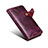 Funda de Cuero Cartera con Soporte Carcasa MT5 para Apple iPhone 14 Pro Morado