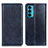 Funda de Cuero Cartera con Soporte Carcasa N01P para Motorola Moto Edge 20 5G Azul