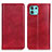 Funda de Cuero Cartera con Soporte Carcasa N01P para Motorola Moto Edge 20 Lite 5G Rojo