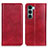 Funda de Cuero Cartera con Soporte Carcasa N01P para Motorola Moto Edge S30 5G Rojo