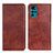 Funda de Cuero Cartera con Soporte Carcasa N01P para Motorola Moto G22 Marron