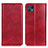 Funda de Cuero Cartera con Soporte Carcasa N01P para Motorola Moto G50 5G Rojo