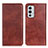 Funda de Cuero Cartera con Soporte Carcasa N01P para OnePlus 9RT 5G Marron