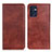 Funda de Cuero Cartera con Soporte Carcasa N01P para OnePlus Nord CE 2 5G Marron