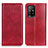 Funda de Cuero Cartera con Soporte Carcasa N01P para Oppo A94 5G Rojo