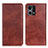 Funda de Cuero Cartera con Soporte Carcasa N01P para Oppo F21 Pro 4G Marron