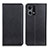 Funda de Cuero Cartera con Soporte Carcasa N01P para Oppo F21 Pro 4G Negro