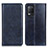 Funda de Cuero Cartera con Soporte Carcasa N01P para Realme Q3 5G Azul