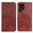 Funda de Cuero Cartera con Soporte Carcasa N01P para Samsung Galaxy S21 Ultra 5G Marron