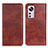 Funda de Cuero Cartera con Soporte Carcasa N01P para Xiaomi Mi 12 5G Marron