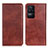 Funda de Cuero Cartera con Soporte Carcasa N01P para Xiaomi Redmi K40S 5G Marron