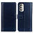 Funda de Cuero Cartera con Soporte Carcasa N02P para Motorola Moto G Stylus (2022) 4G Azul