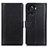 Funda de Cuero Cartera con Soporte Carcasa N02P para OnePlus Ace 5G Negro