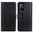 Funda de Cuero Cartera con Soporte Carcasa N02P para Oppo F19 Pro+ Plus 5G Negro