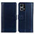 Funda de Cuero Cartera con Soporte Carcasa N02P para Oppo F21 Pro 4G Azul