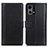 Funda de Cuero Cartera con Soporte Carcasa N02P para Oppo F21 Pro 4G Negro