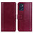 Funda de Cuero Cartera con Soporte Carcasa N02P para Oppo Find X5 Lite 5G Rojo