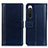 Funda de Cuero Cartera con Soporte Carcasa N02P para Sony Xperia 10 IV Azul