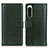 Funda de Cuero Cartera con Soporte Carcasa N02P para Sony Xperia 5 IV Verde