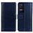 Funda de Cuero Cartera con Soporte Carcasa N02P para Xiaomi Poco F4 5G Azul