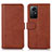 Funda de Cuero Cartera con Soporte Carcasa N02P para Xiaomi Redmi Note 12S Marron