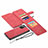 Funda de Cuero Cartera con Soporte Carcasa N03 para Samsung Galaxy Note 20 5G Rojo