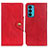 Funda de Cuero Cartera con Soporte Carcasa N03P para Motorola Moto Edge 20 5G Rojo