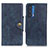 Funda de Cuero Cartera con Soporte Carcasa N03P para Motorola Moto Edge (2021) 5G Azul