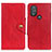 Funda de Cuero Cartera con Soporte Carcasa N03P para Motorola Moto G Play Gen 2 Rojo