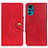 Funda de Cuero Cartera con Soporte Carcasa N03P para Motorola Moto G22 Rojo