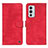 Funda de Cuero Cartera con Soporte Carcasa N03P para OnePlus 9RT 5G Rojo