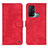 Funda de Cuero Cartera con Soporte Carcasa N03P para Oppo Reno5 A Rojo