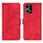 Funda de Cuero Cartera con Soporte Carcasa N03P para Oppo Reno7 4G Rojo