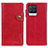 Funda de Cuero Cartera con Soporte Carcasa N03P para Realme 8 4G Rojo