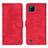 Funda de Cuero Cartera con Soporte Carcasa N03P para Realme Narzo 50i Rojo