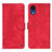 Funda de Cuero Cartera con Soporte Carcasa N03P para Samsung Galaxy A03 Core Rojo