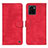 Funda de Cuero Cartera con Soporte Carcasa N03P para Vivo Y01 Rojo