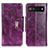 Funda de Cuero Cartera con Soporte Carcasa N04P para Google Pixel 7a 5G Morado