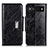 Funda de Cuero Cartera con Soporte Carcasa N04P para Google Pixel 7a 5G Negro