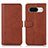 Funda de Cuero Cartera con Soporte Carcasa N04P para Google Pixel 8 5G Marron