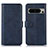 Funda de Cuero Cartera con Soporte Carcasa N04P para Google Pixel 8 Pro 5G Azul