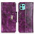 Funda de Cuero Cartera con Soporte Carcasa N04P para Motorola Moto Edge 20 Lite 5G Morado