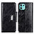 Funda de Cuero Cartera con Soporte Carcasa N04P para Motorola Moto Edge 20 Lite 5G Negro