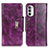 Funda de Cuero Cartera con Soporte Carcasa N04P para Motorola Moto Edge (2022) 5G Morado