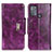 Funda de Cuero Cartera con Soporte Carcasa N04P para Motorola Moto G50 Morado