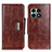 Funda de Cuero Cartera con Soporte Carcasa N04P para OnePlus 10 Pro 5G Marron