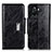 Funda de Cuero Cartera con Soporte Carcasa N04P para OnePlus 10R 5G Negro