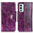 Funda de Cuero Cartera con Soporte Carcasa N04P para OnePlus 9RT 5G Morado